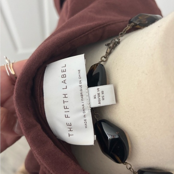 The Fifth Label Brown Maroon Midi Dress - Picture 5 of 5